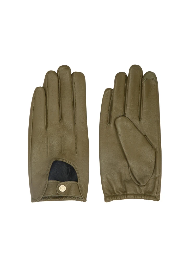 Kazar Cutout Leather Gloves