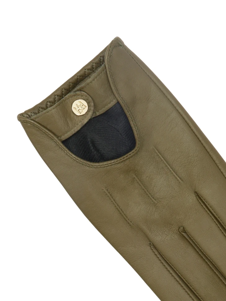 Kazar Cutout Leather Gloves