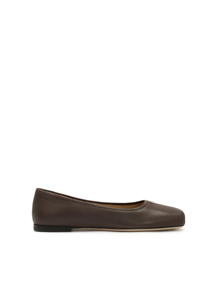 kazar Dark brown ballerinas with square nose