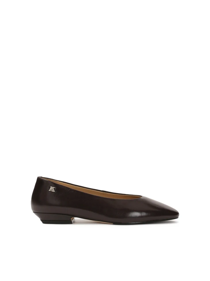 kazar Dark brown pumps with slightly rounded nose