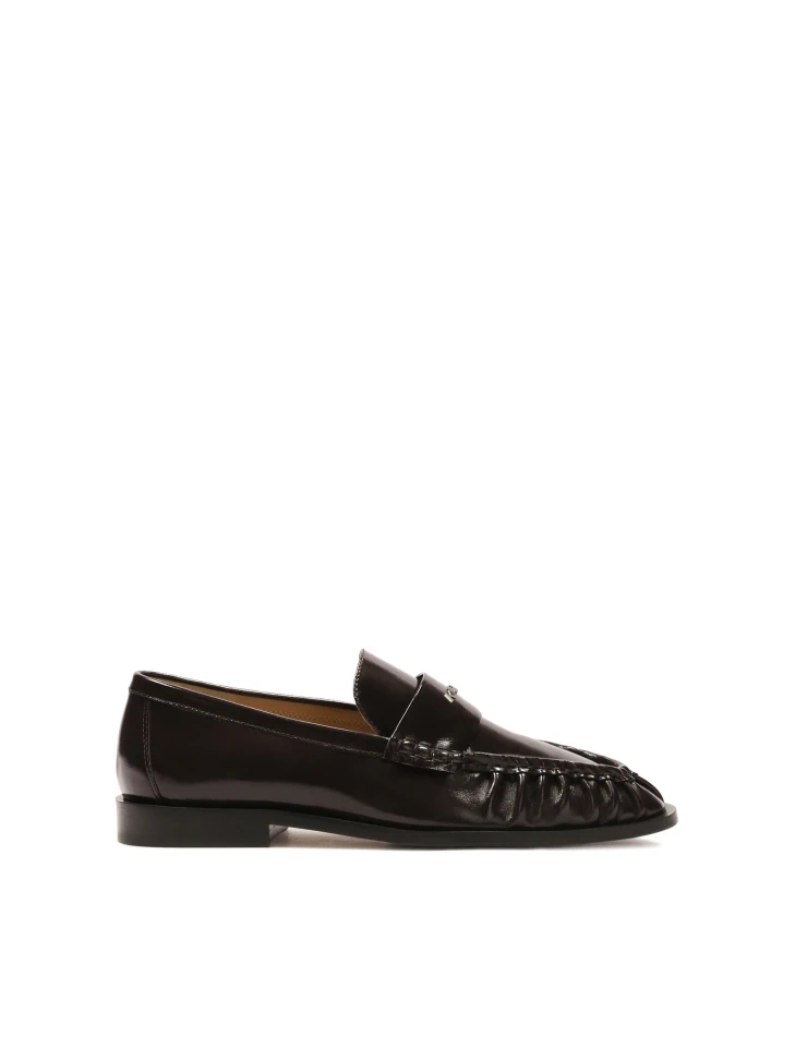 kazar Dark brown shoes with a transverse stripe