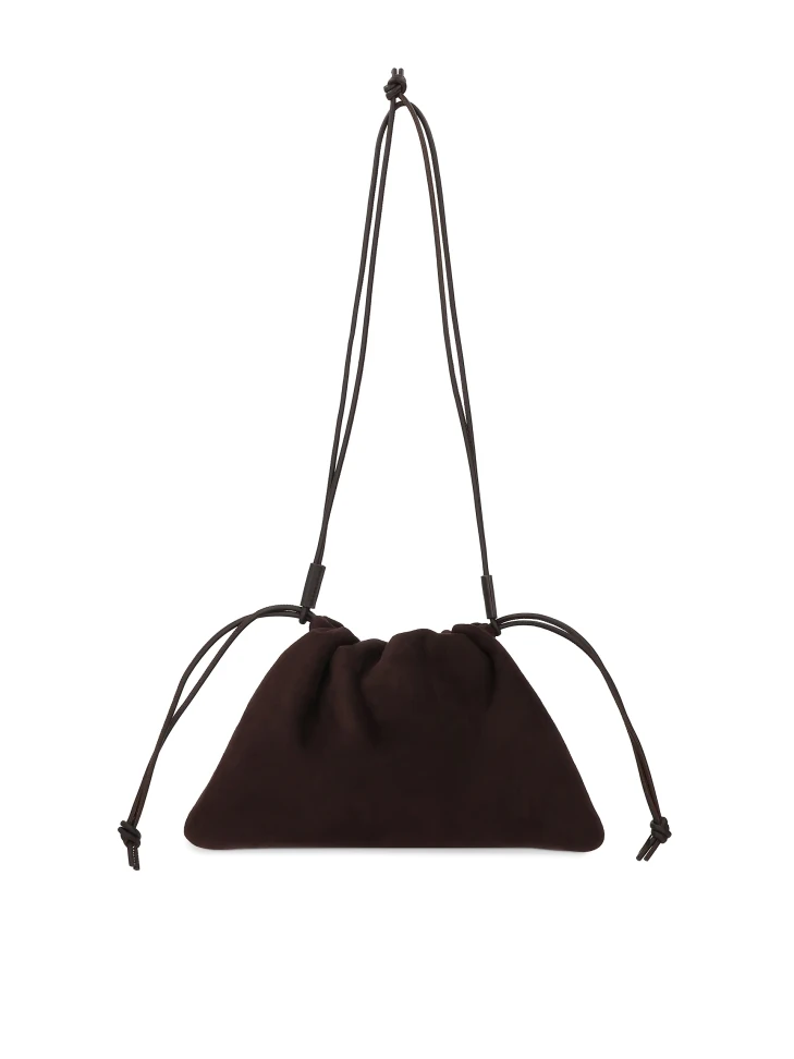 Kazar Dark Brown Soft Suede Bag