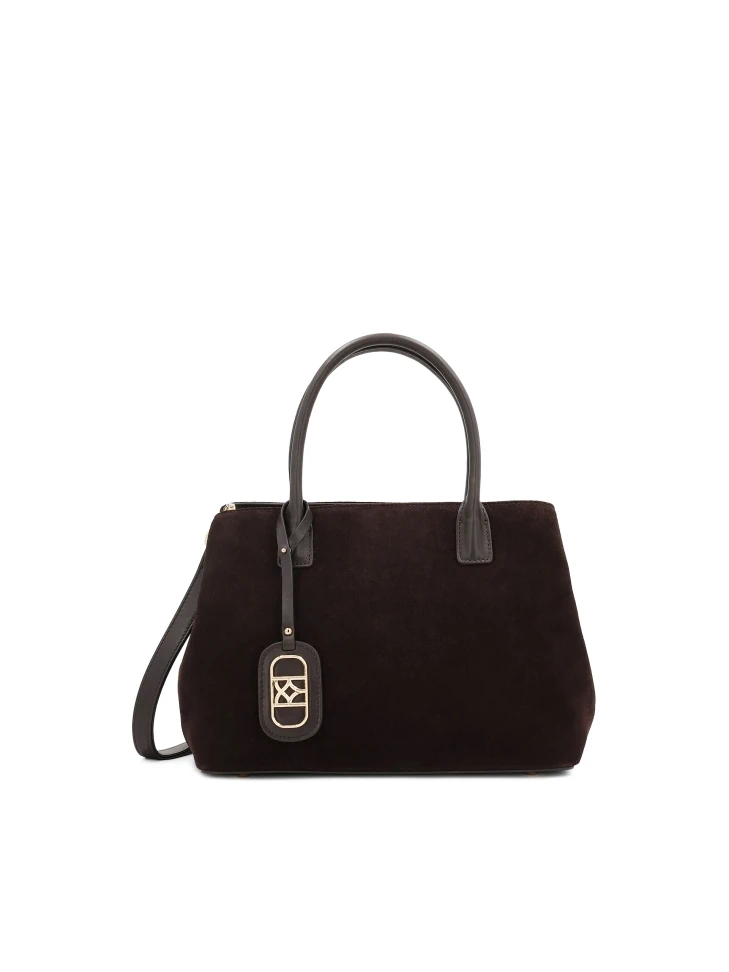 kazar Dark brown suede handbag