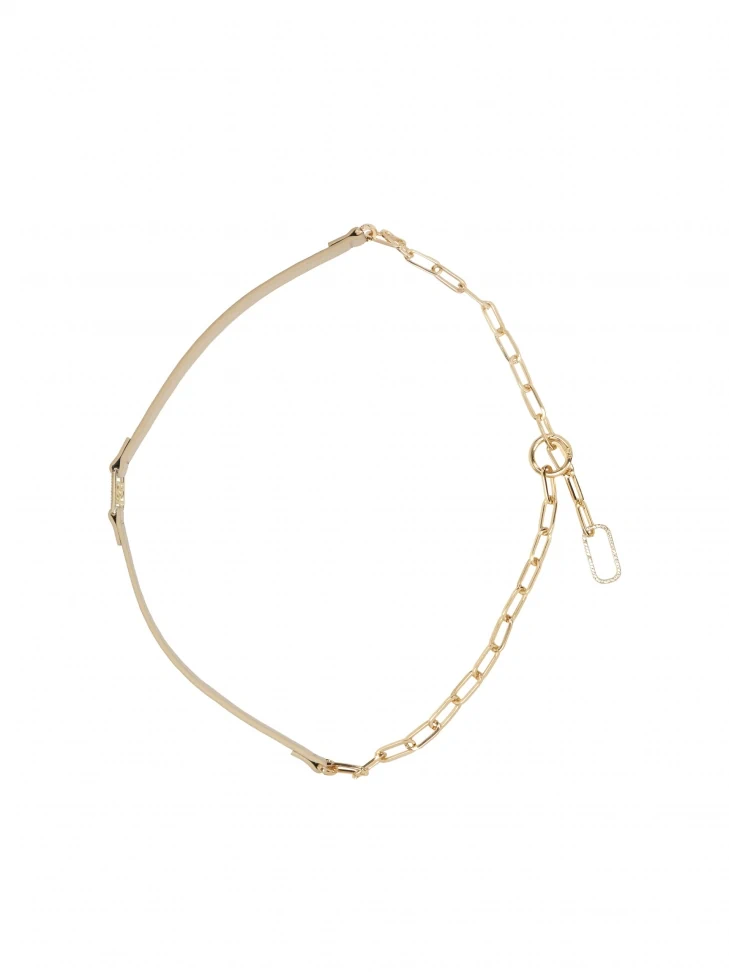 Kazar Decorative Belt With Crystals And Chain