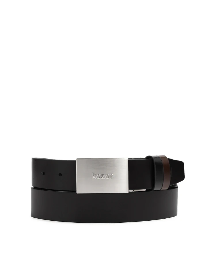 Kazar Double-sided Belt With Full Metal Buckle