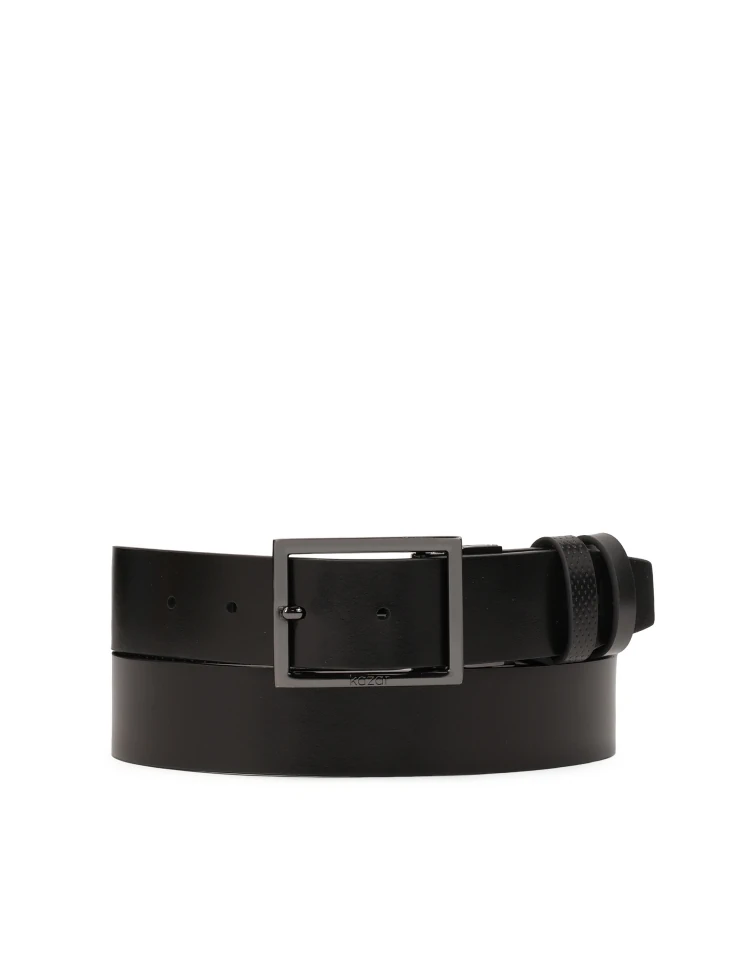 kazar Double-sided leather belt with perforations