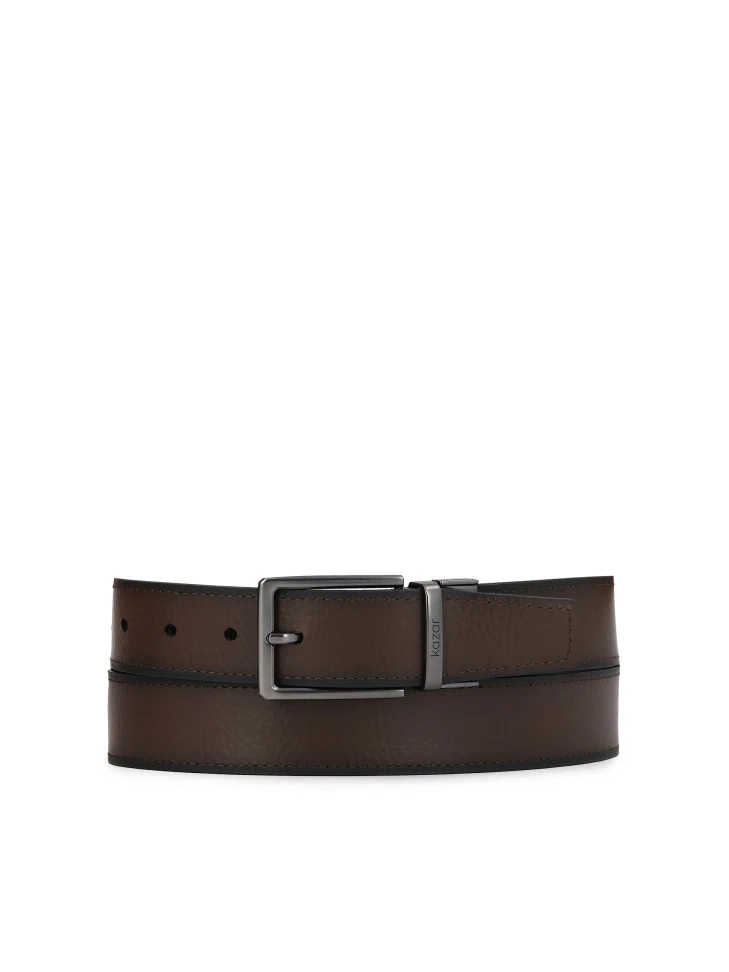 Kazar Double-sided Men's Natural Leather Belt