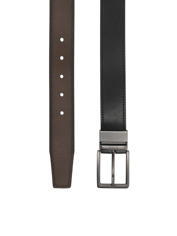 Kazar Double-sided Men's Natural Leather Belt