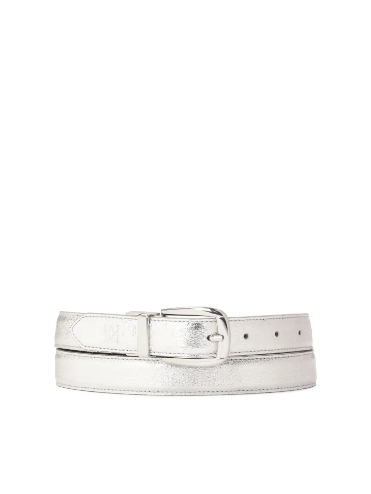 kazar Double-sided silver and black belt
