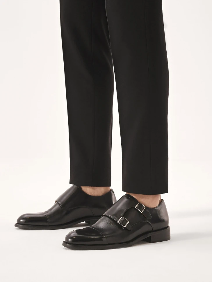 Kazar Double Smooth Leather Monks