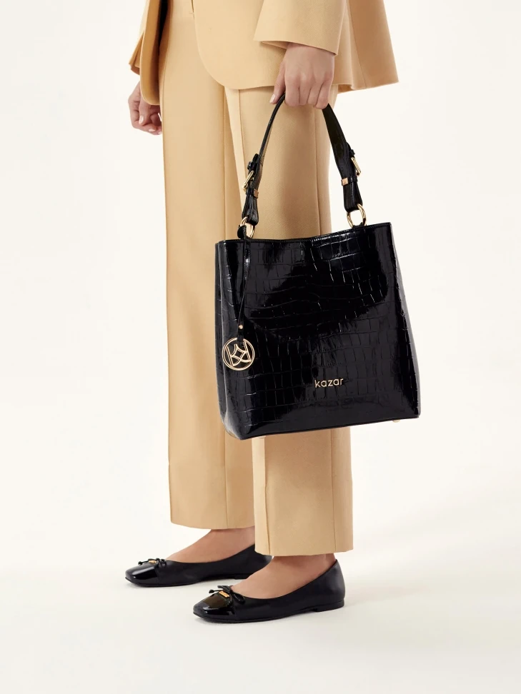 Kazar Elegant Bag In Embossed Leather
