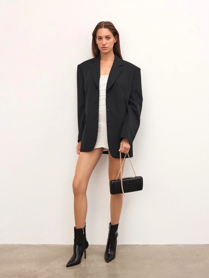 Kazar Elegant Black Boots On A Thin Stiletto Heel