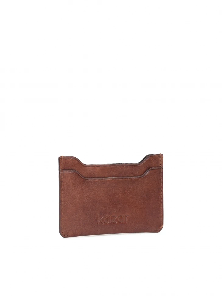 Kazar Elegant Black Key Case In Grain Leather