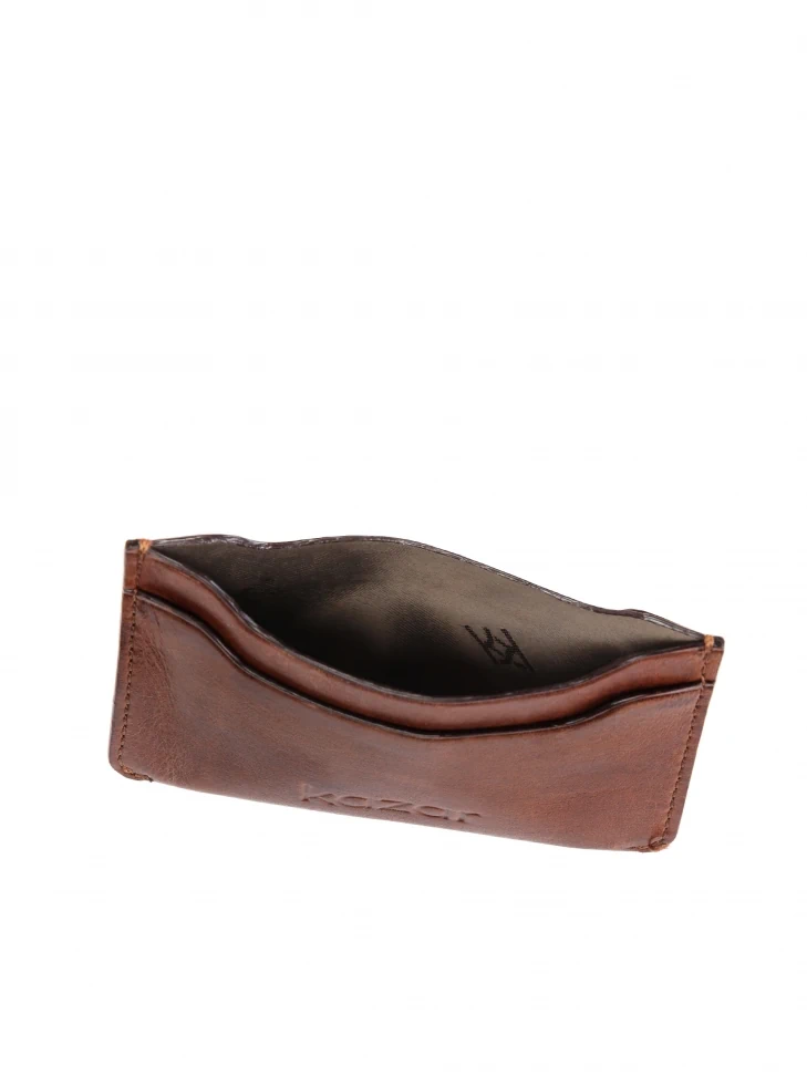 Kazar Elegant Black Key Case In Grain Leather