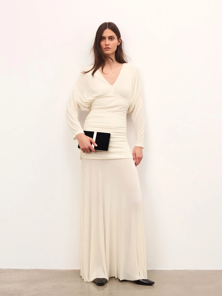 Kazar Elegant Black Velvet Clutch Bag