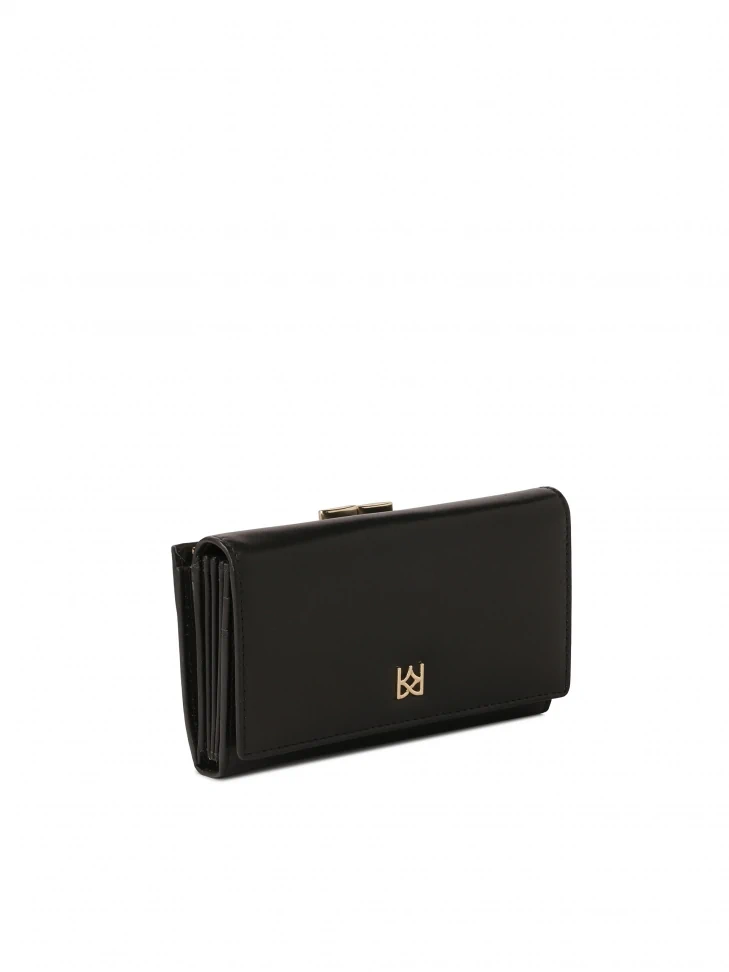 Kazar Elegant Black Wallet Made Of Natural Leather