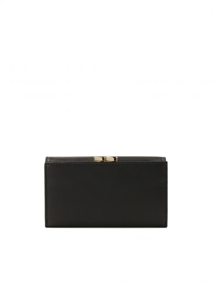Kazar Elegant Black Wallet Made Of Natural Leather