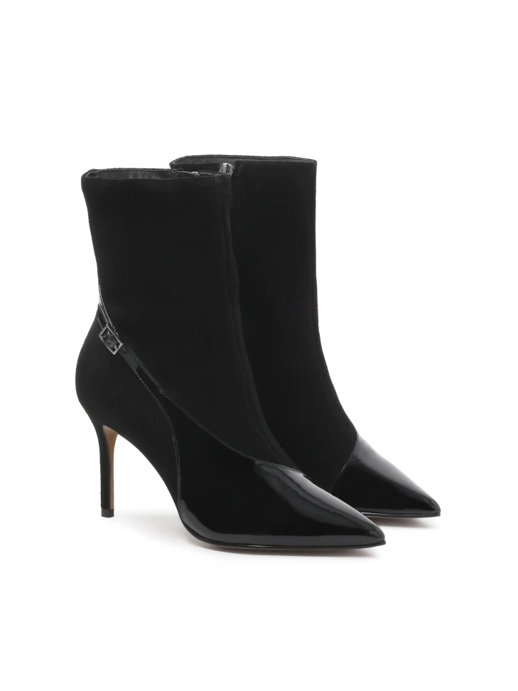 Kazar Elegant Boots In Suede And Patent Leather