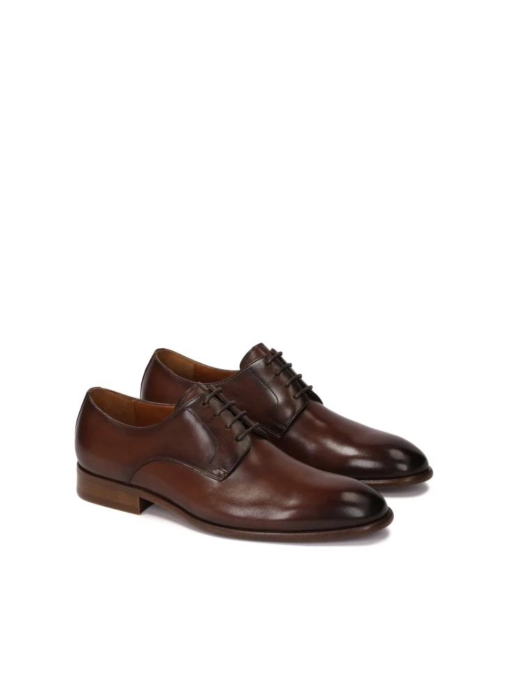 Kazar Elegant Brown Derby Shoes