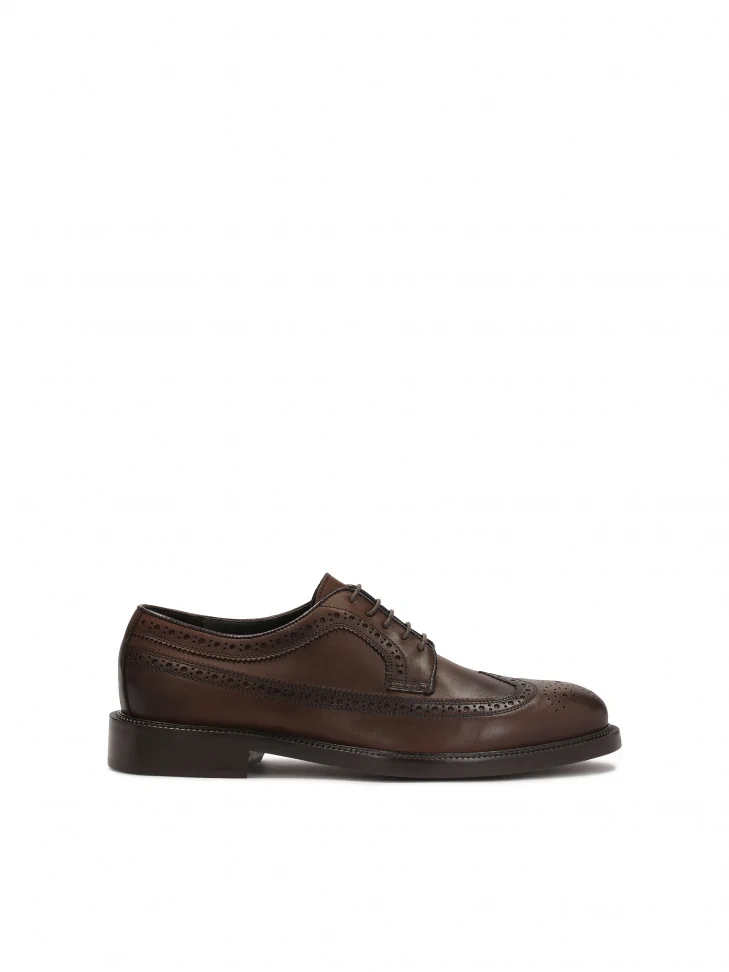 kazar Elegant brown leather brogue shoes for men