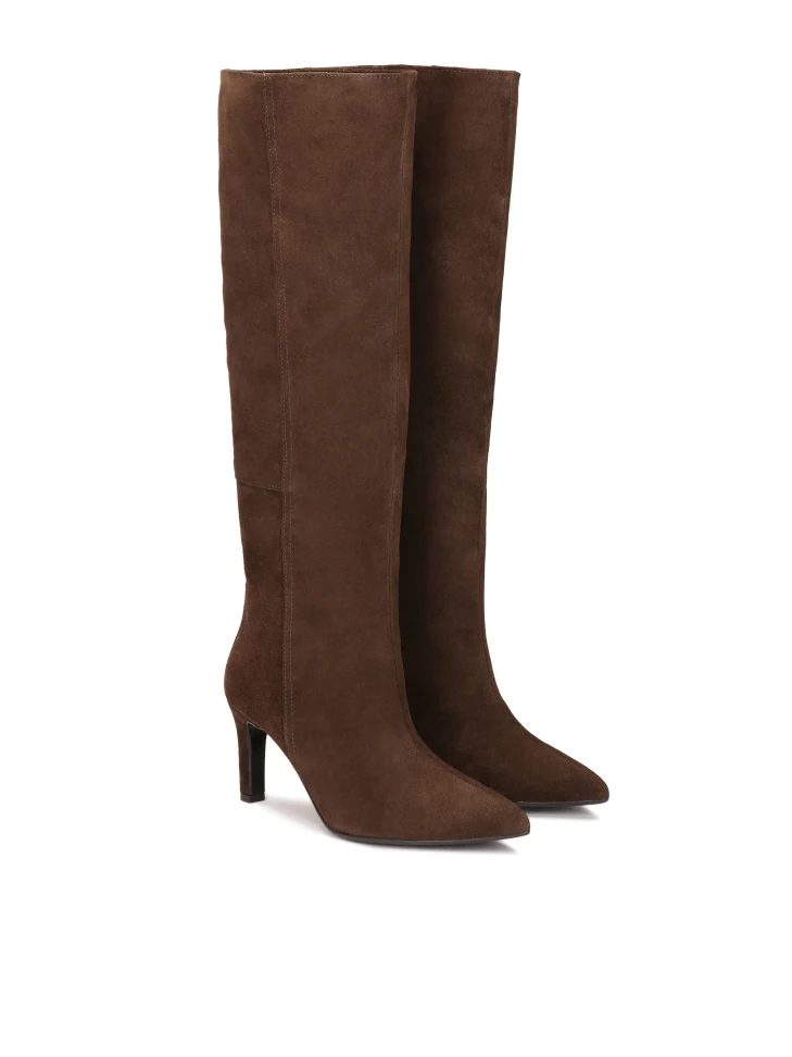 Kazar Elegant Brown Suede Boots