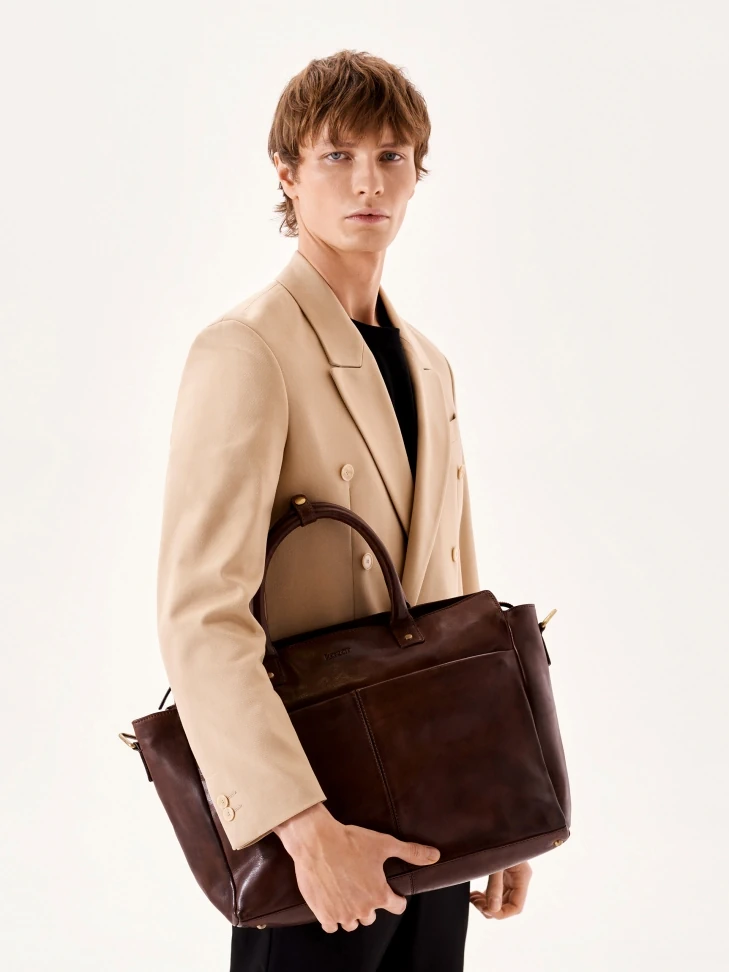 Kazar Elegant Business Style Men's Leather Bag