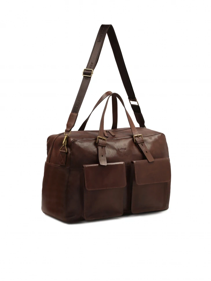 Kazar Elegant Grain Leather Travel Bag