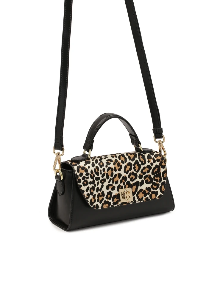 Kazar Elegant Handbag Decorated With Leopard Print
