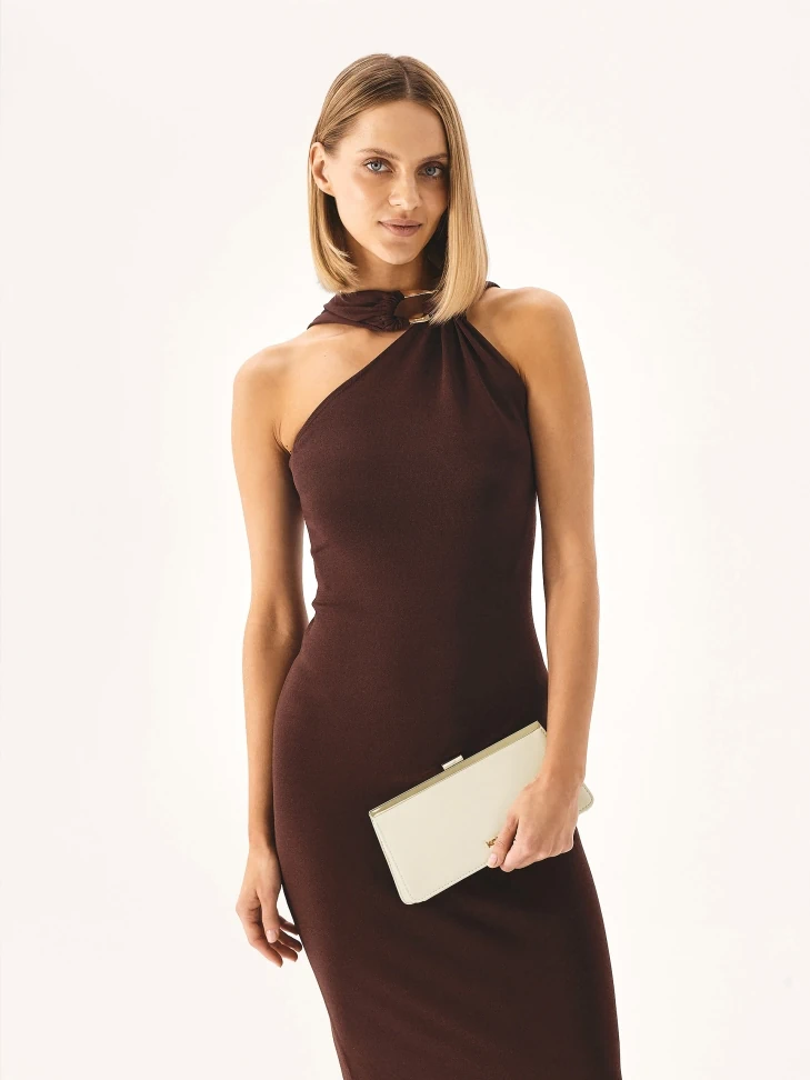 Kazar Elegant Handbag With Metal Frame