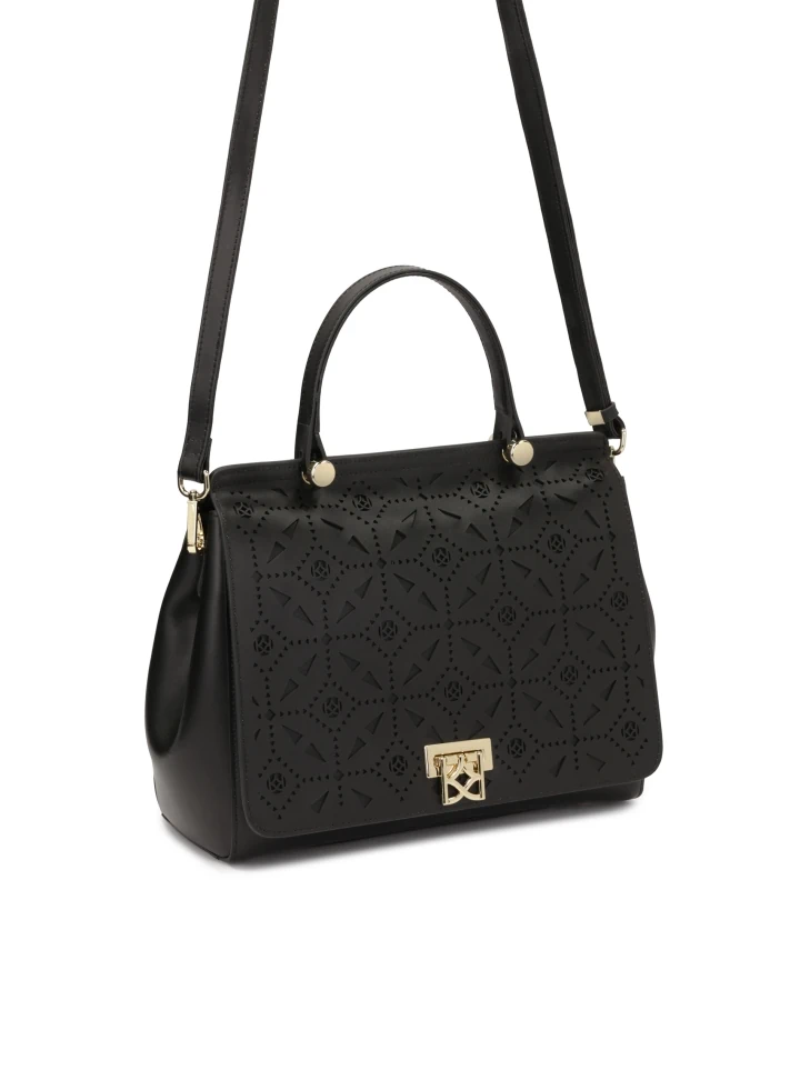 Kazar Elegant Handbag With Openwork Pattern