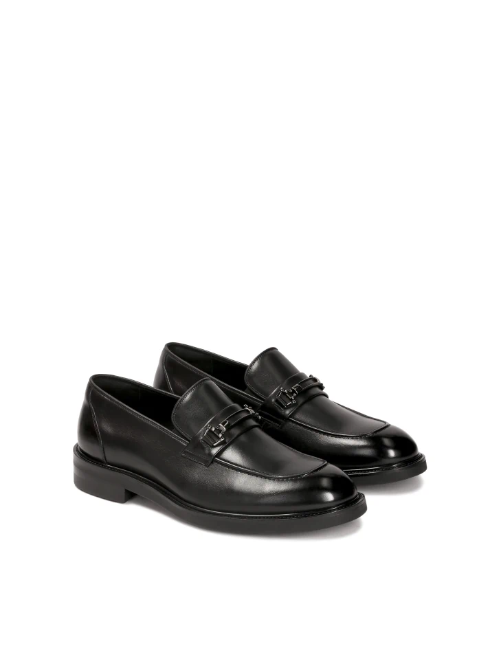 Kazar Elegant Leather Loafers With Buckle