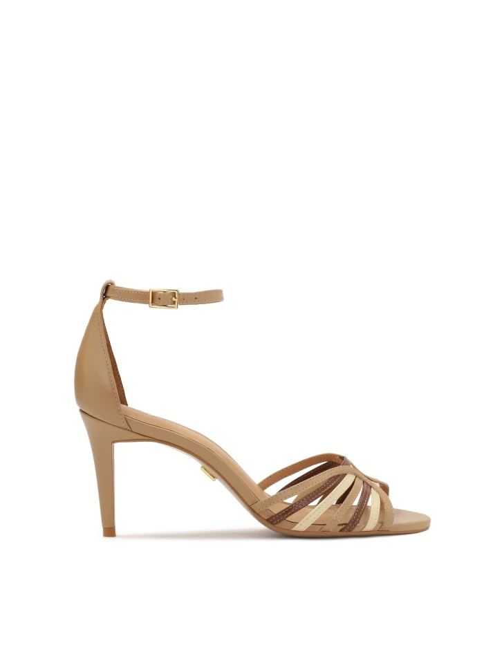 kazar Elegant leather sandals with colorful straps