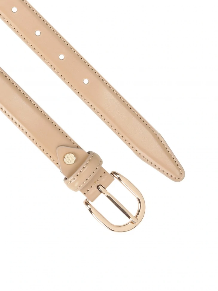 Kazar Elegant Narrow Belt With Rounded Buckle