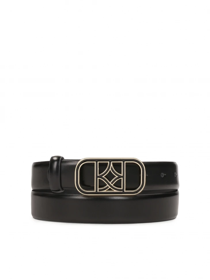 kazar Elegant narrow belt with two-tone buckle