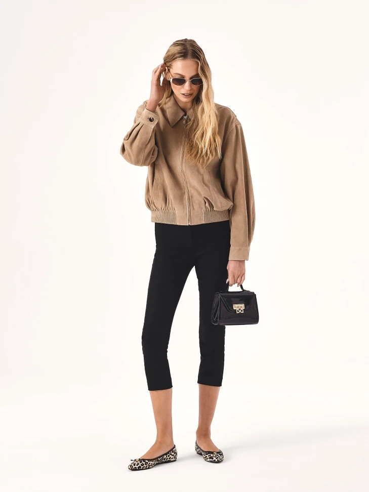 Kazar Elegant Patent Handbag With Handle