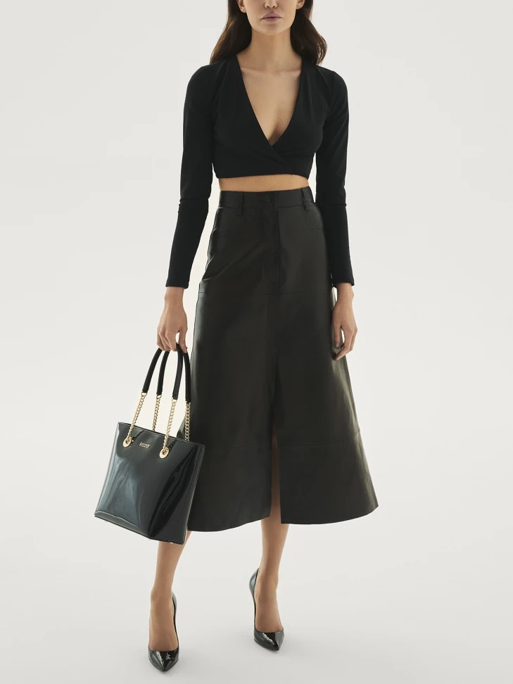 Kazar Elegant Patent Leather Pumps On A Sleek Heel