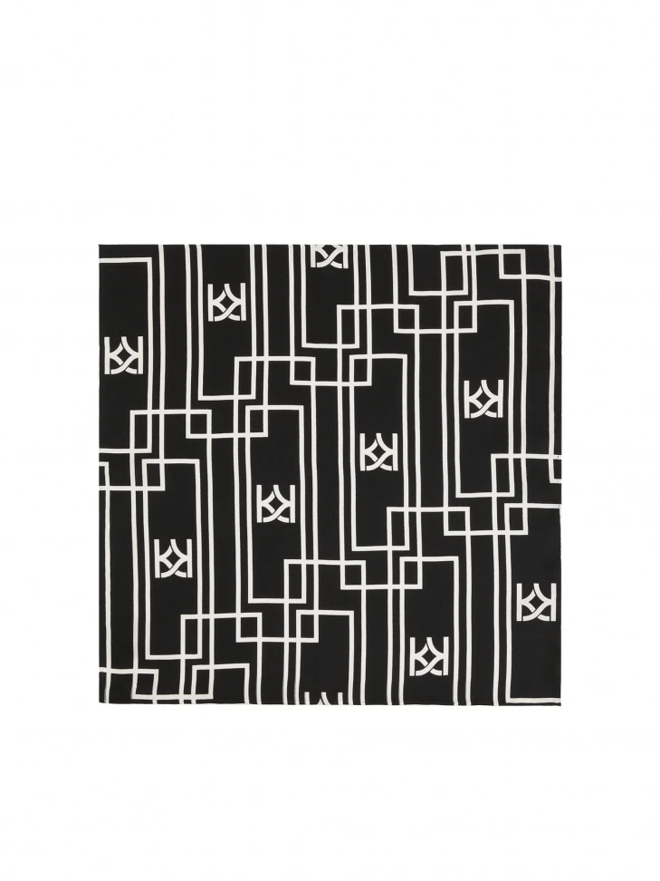 Kazar Elegant Patterned Silk Pocket Square