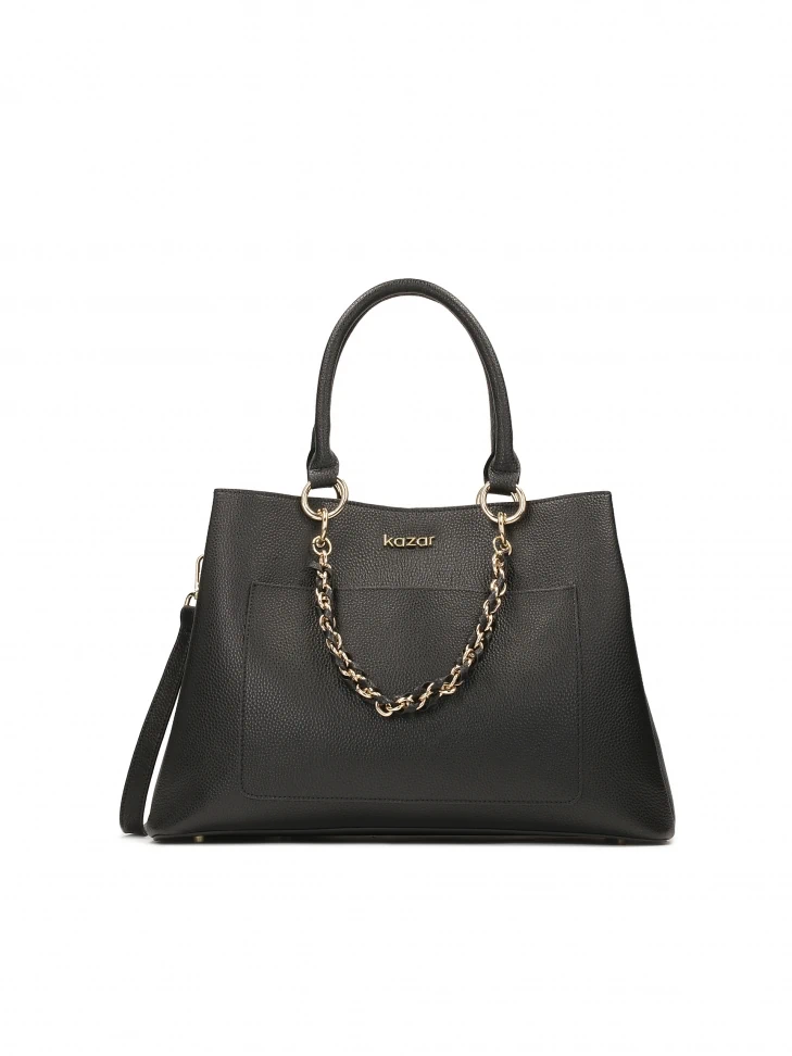 kazar Elegant pea leather handbag