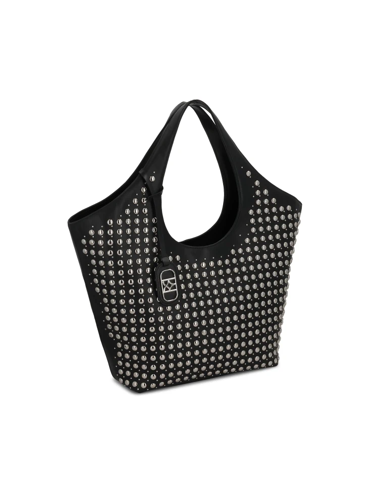 Kazar Elegant Shoulder Bag With Silver Rhinestones