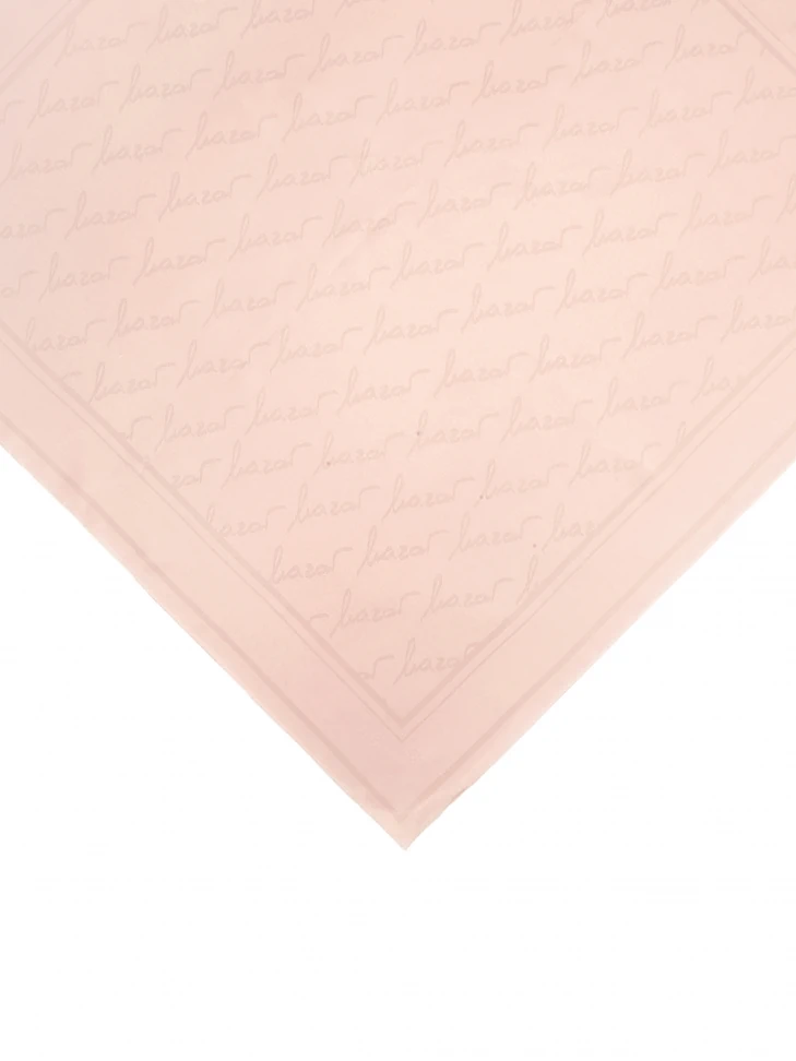 Kazar Elegant Silk Scarf In Powder Pink
