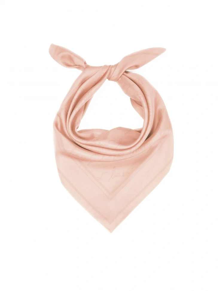kazar Elegant silk scarf in powder pink