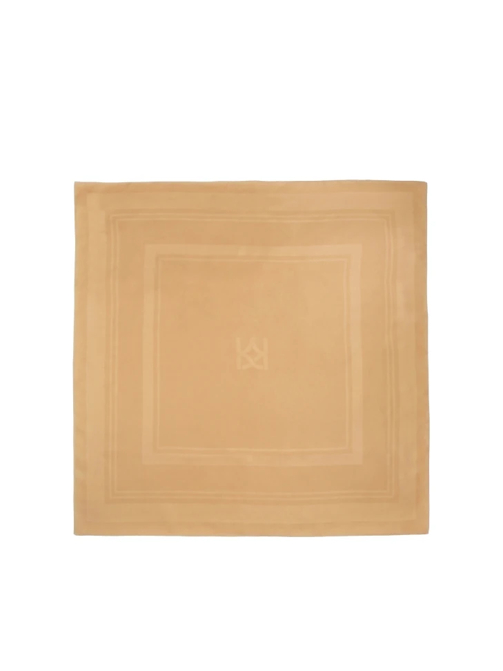 Kazar Elegant Silk Scarf With Geometric Patterns