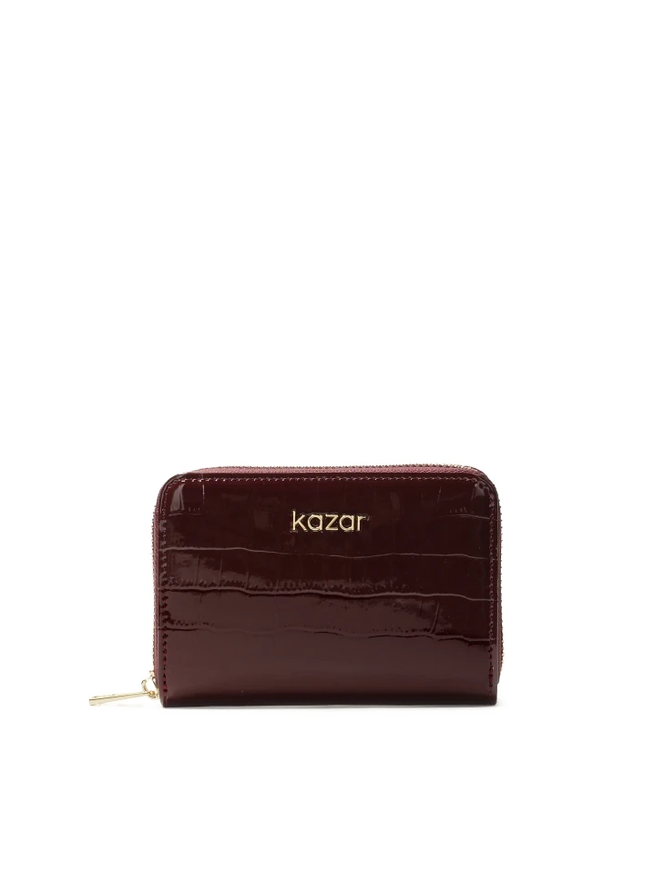 kazar Elegant small wallet with embossed pattern