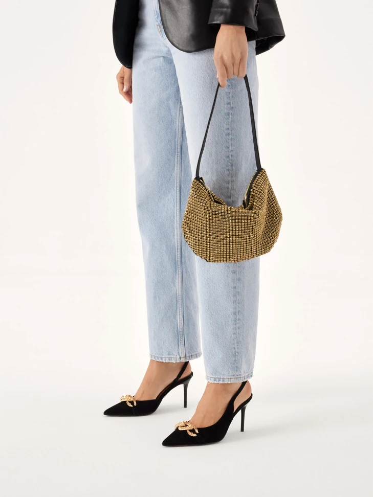 Kazar Elegant Suede Pumps Decorated With Chain