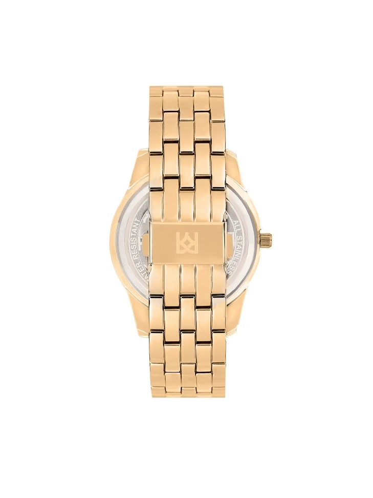 Kazar Elegant Watch In Gold Color