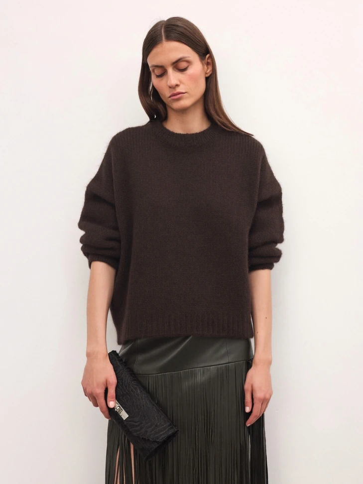 Kazar Elongated Evening Bag With Bristles