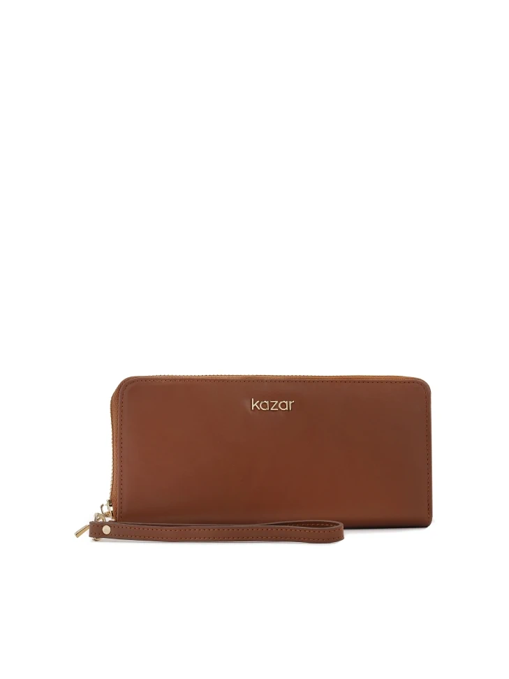 kazar Elongated slider wallet with strap