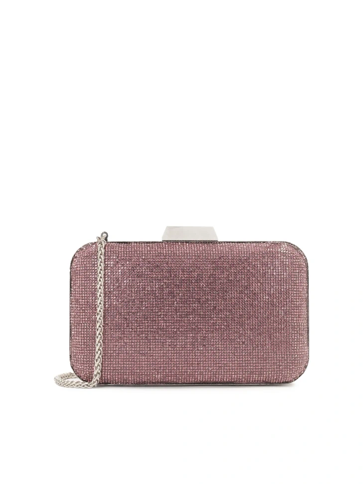 kazar Evening bag box with pink crystals