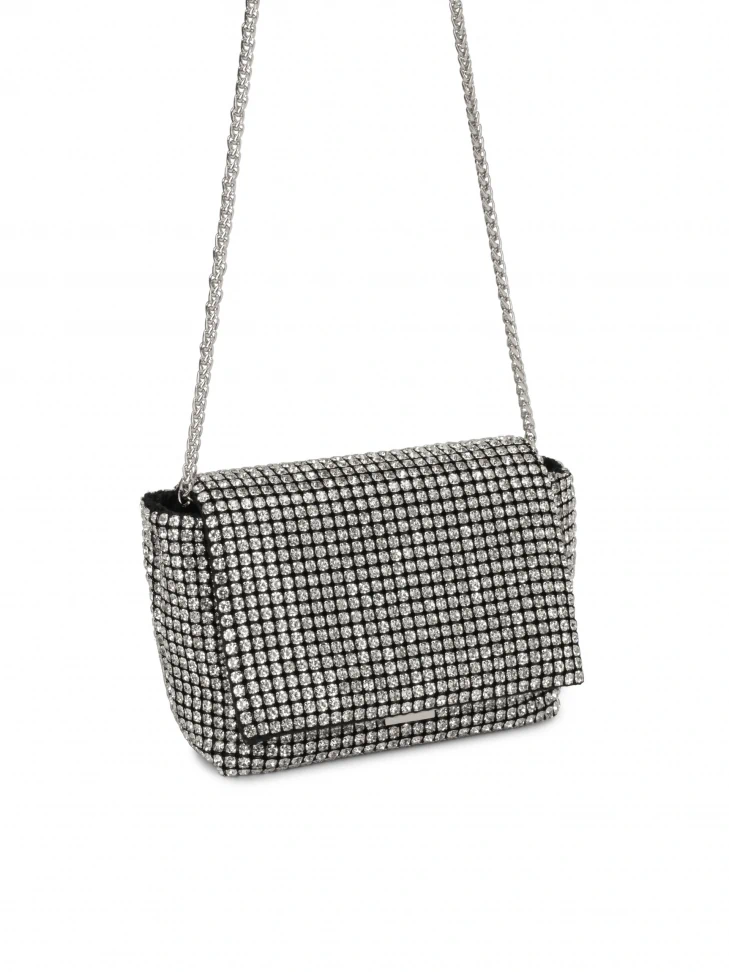 Kazar Evening Bag With Flap Decorated With Zircons