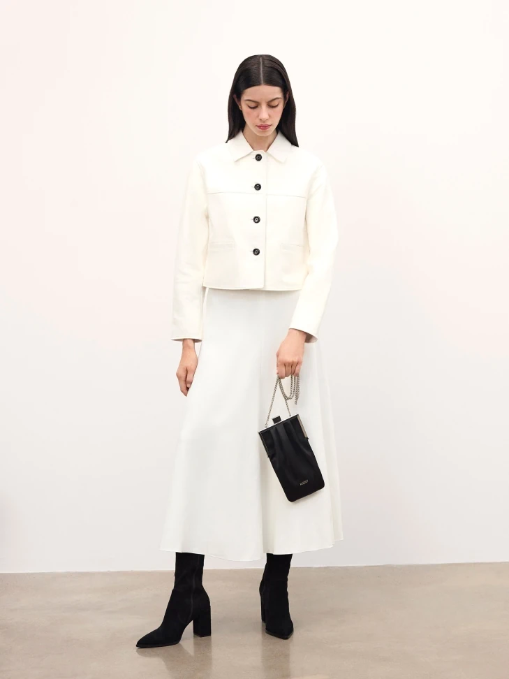 Kazar Evening Black Fabric Handbag